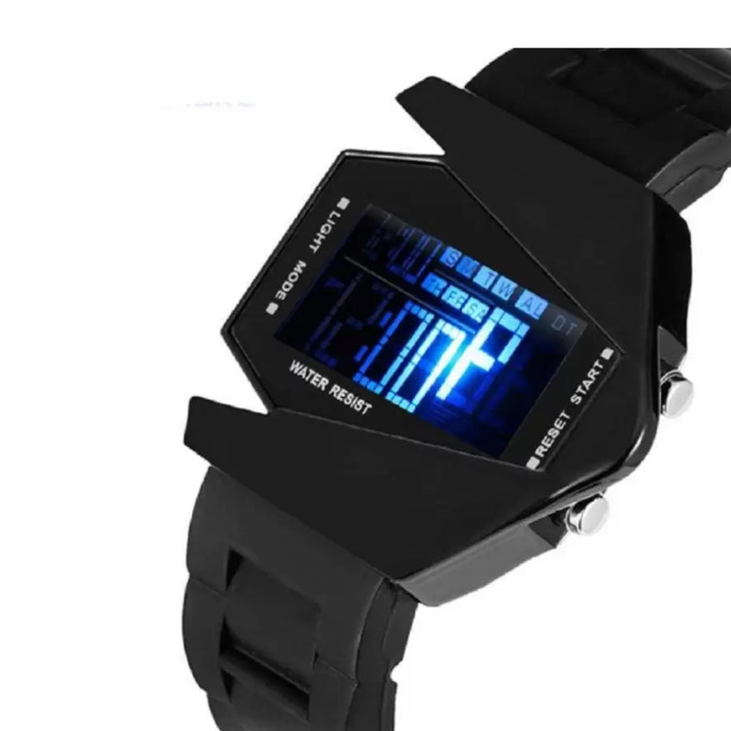 Skmei Men’s Digital LED Sports Stylish Airplane Shaped Watch 0817