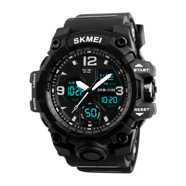 Skmei Men's Black Analog-Digital Watch 1155