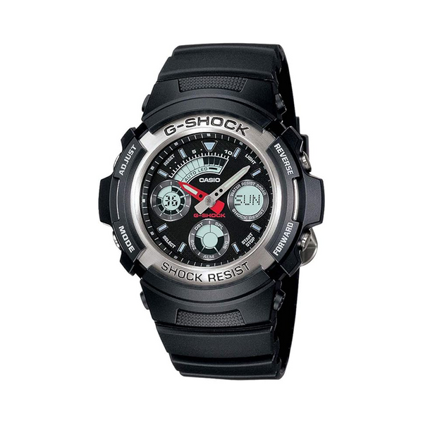 G-Shock Men's Analog-Digital Black Watch AW-590-1ADR