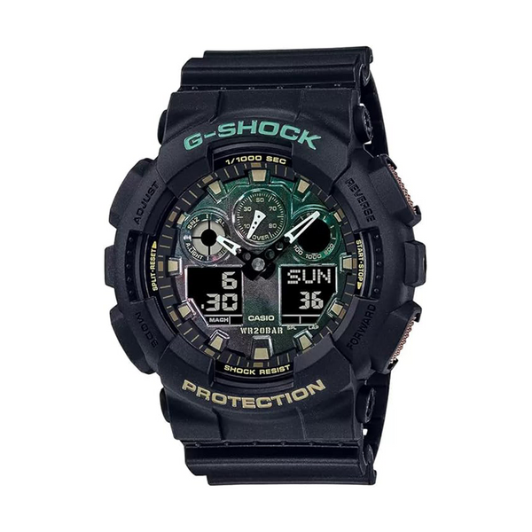 G-Shock Men's Analog Digital Black Resin Band Watch - GA-100RC-1ADR