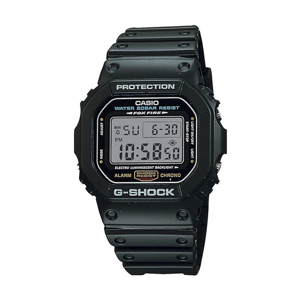 G-Shock Men's Square Shape Resin Band Digital Wrist Watch - DW-5600E-1VDF