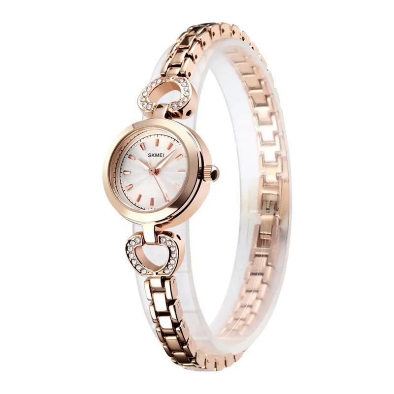 SKMEI Women's Analog Rose Gold Stainless Steel Watch 1408