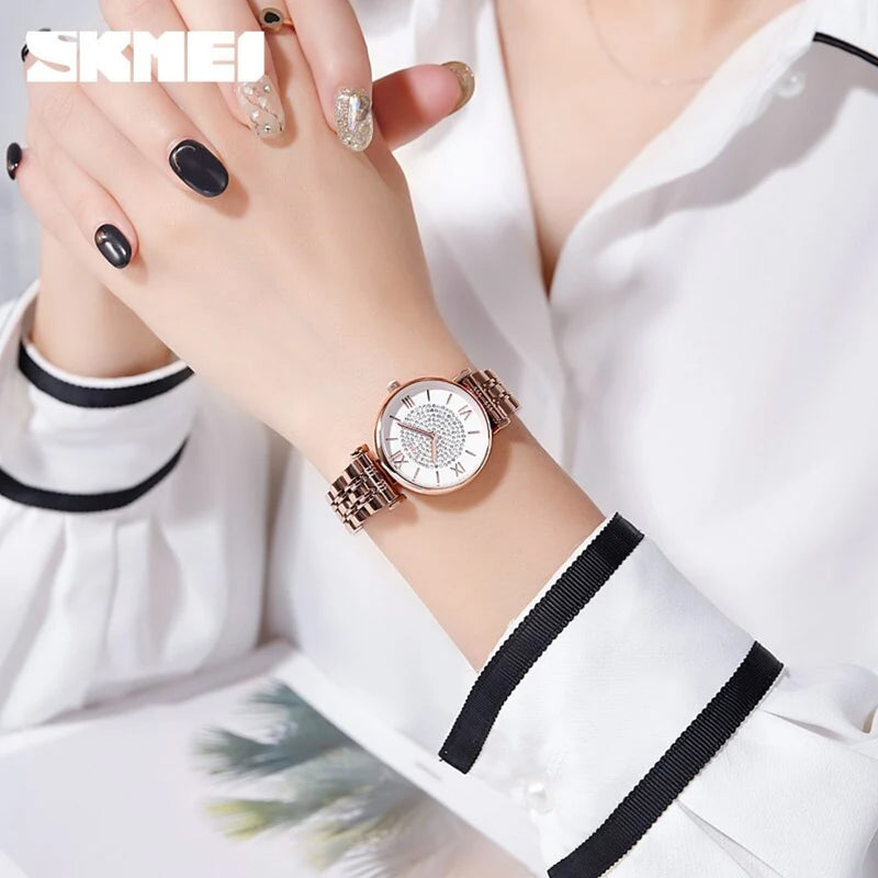 SKMEI Women’s Stylish Elegant Quartz Stainless Steel Watch 1533