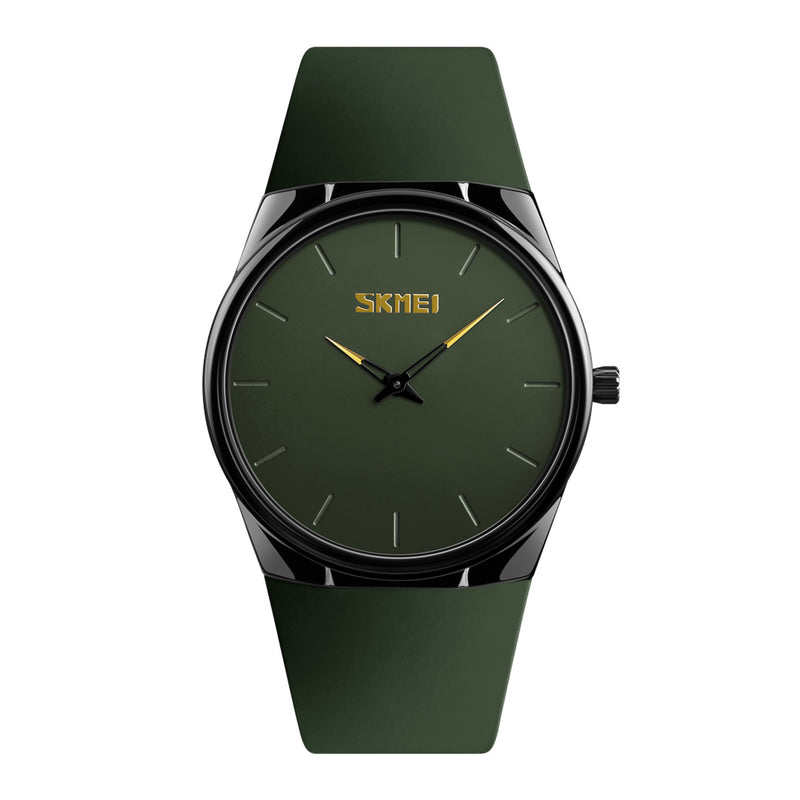Skmei Men's Analog Quartz Green Polyurethane Strap Watch 1601