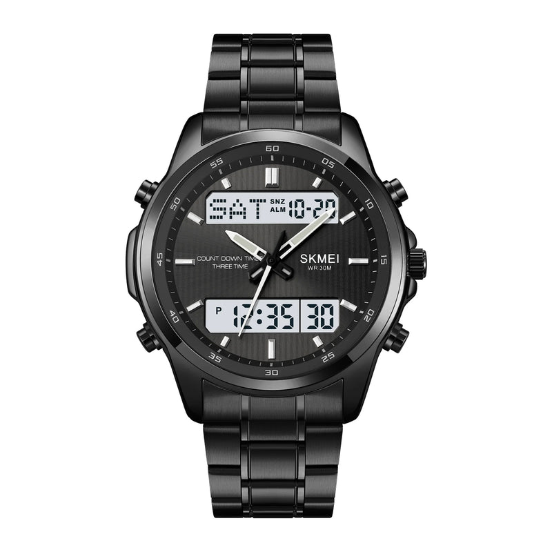 SKMEI Men's Sport Analog and Digital Stainless Steel Watch 2049