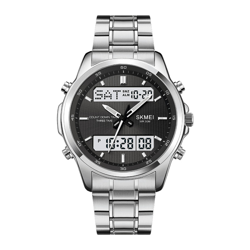 SKMEI Men's Sport Analog and Digital Stainless Steel Watch 2049