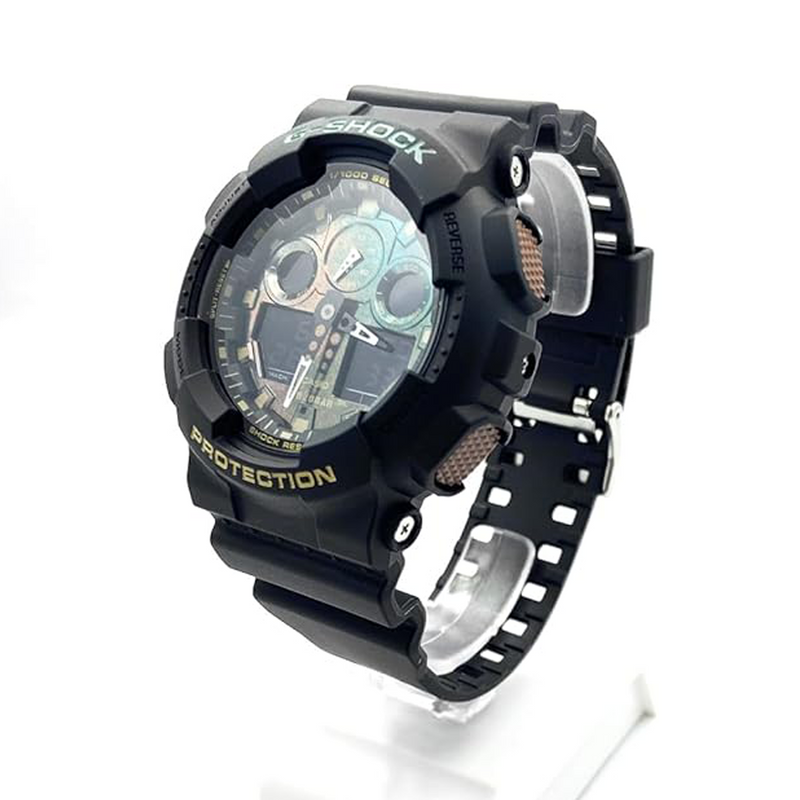 G-Shock Men's Analog Digital Black Resin Band Watch - GA-100RC-1ADR