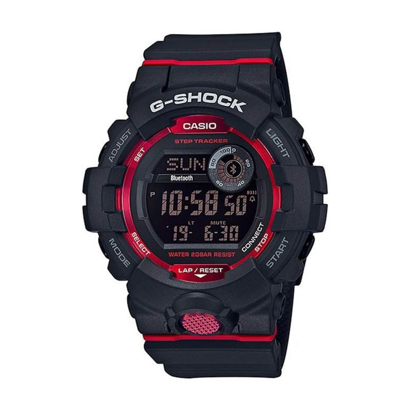 G-Shock Mens Quartz Watch, Digital Display and Resin Strap-GBD-800-1DR