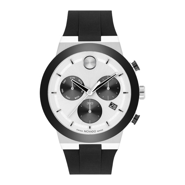 Movado BOLD Fusion Men's Chronograph Quartz Silver Dial Watch - 3600894