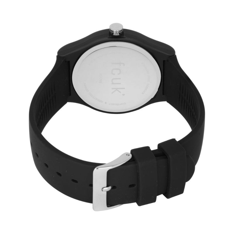 French Connection Analog Black Silicone Women Watch FC175B