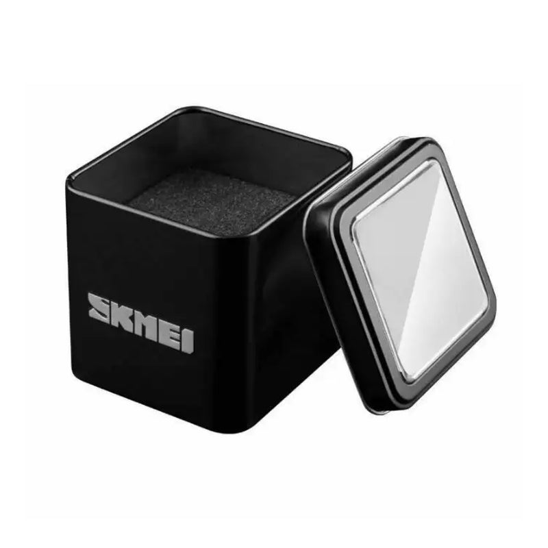 Skmei Men's Stainless Steel Black Dial Quartz Watch - 9069