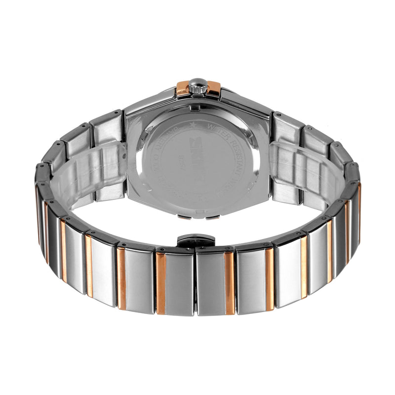 SKMEI Men’s Casual Luxury Quartz Analog Stainless Steel Band Watch 9257