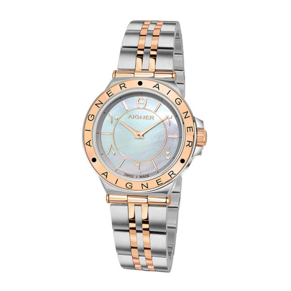 Aigner Women's Trieste Swiss Made Mother of Pearl Dial Watch A141210