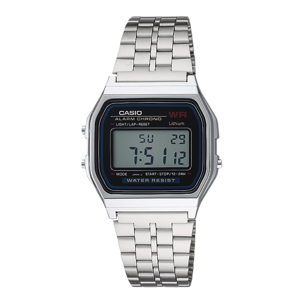 Casio Unisex Vintage Combination Display Bracelet Strap Watch, Blue/Silver  AQ-800EC-2AEF