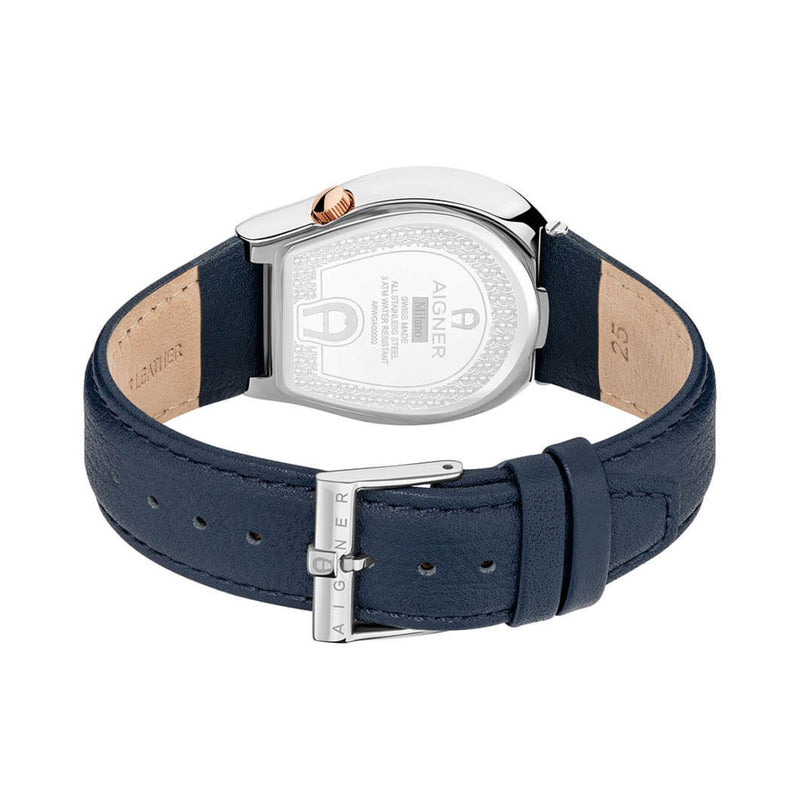 Aigner Men's Milano Blue Leather Strap Watch ARWGA0000201