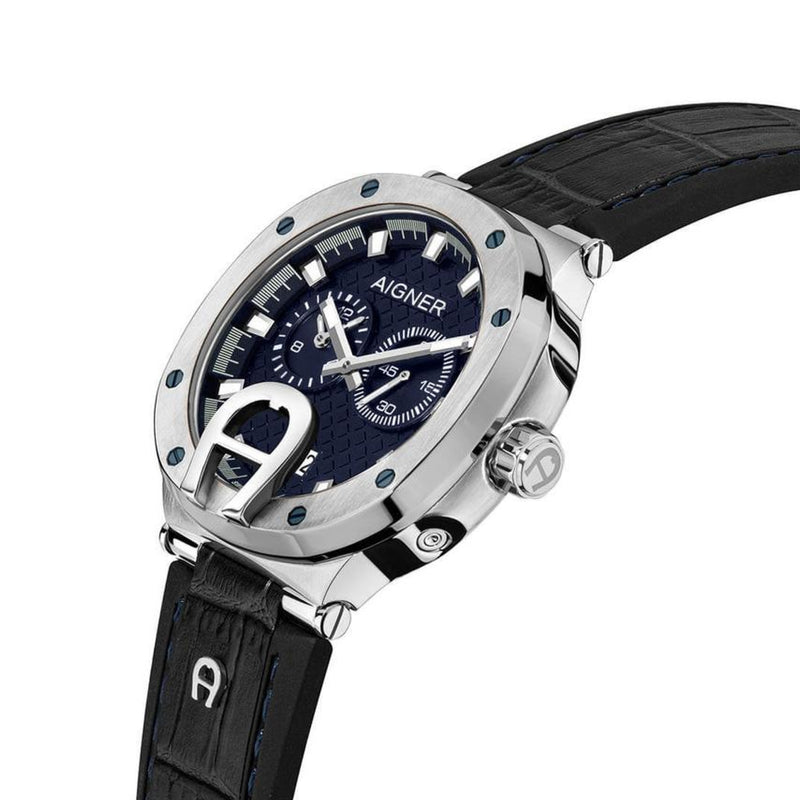 Aigner Men's Taviano Swiss Made Blue Round Dial Watch ARWGA0000708
