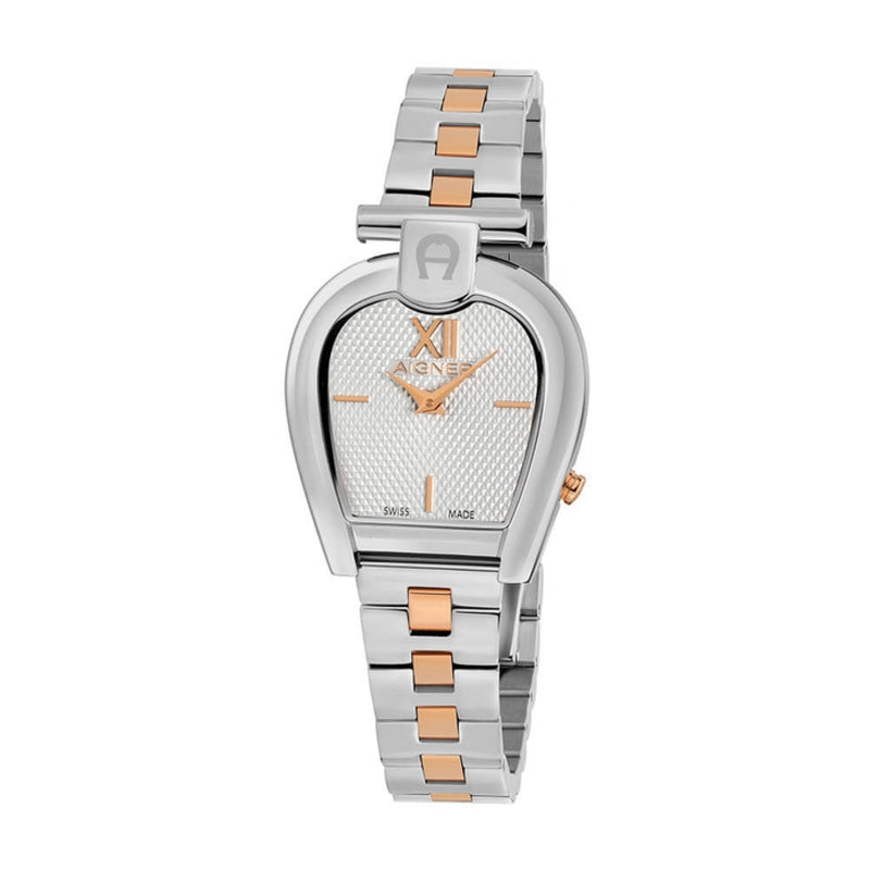 Aigner Women's Sassari Silver Rose Gold Stainless Steel Watch ARWLG2000602