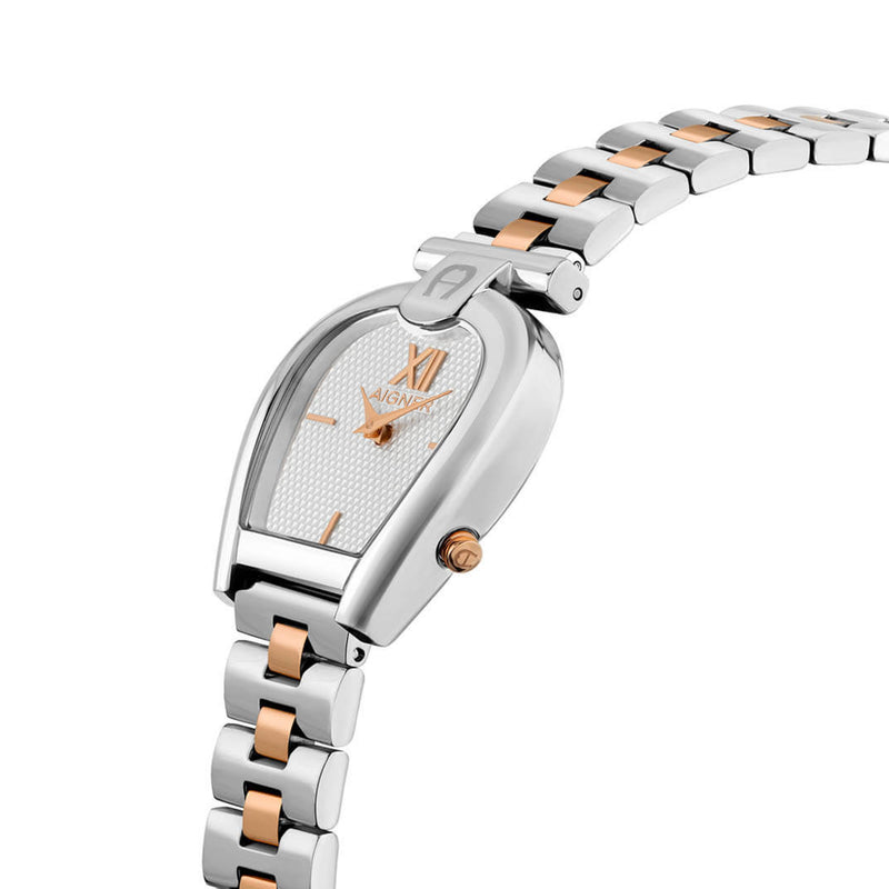 Aigner Women's Sassari Silver Rose Gold Stainless Steel Watch ARWLG2000602