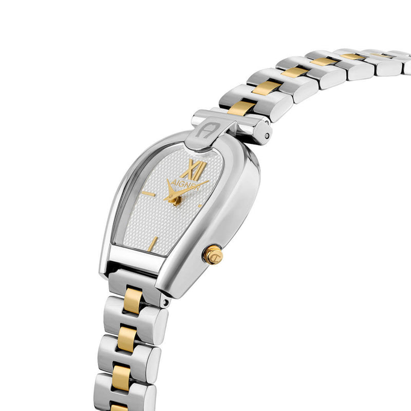 Aigner Women's Sassari Silver Gold Stainless Steel Watch ARWLG2000603