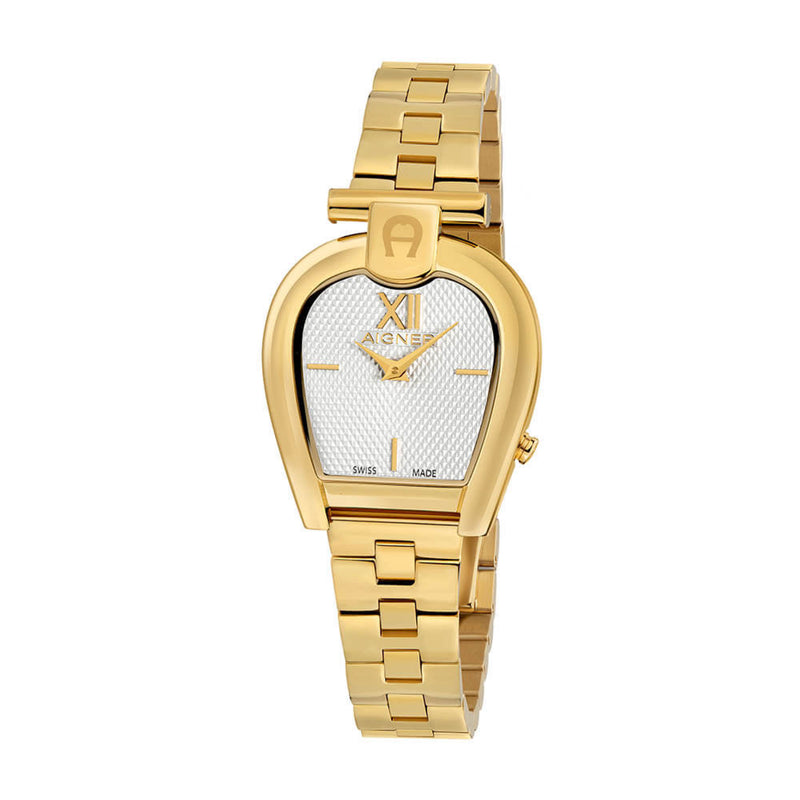 Aigner Women's Sassari Swiss Made Gold Stainless Steel Watch ARWLG2000604