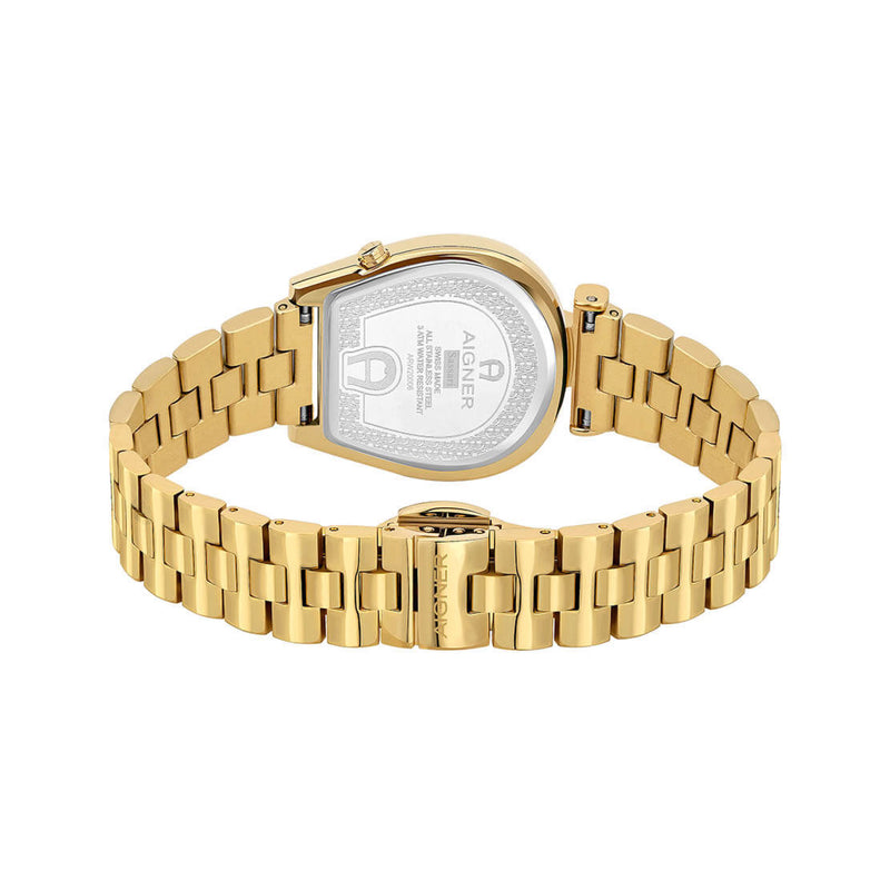 Aigner Women's Sassari Swiss Made Gold Stainless Steel Watch ARWLG2000604