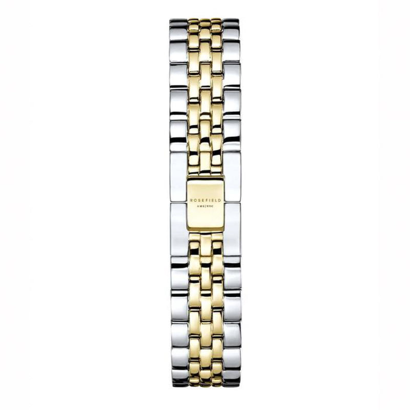 Rosefield Women’s The Ace XS Silver Sunray Steel Silver Gold Duo tone Watch ASDSSG-A16