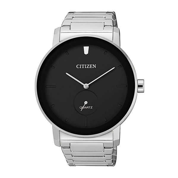 Citizen Mens Quartz Watch, Analog Display and Stainless Steel Strap  BE9180-52E