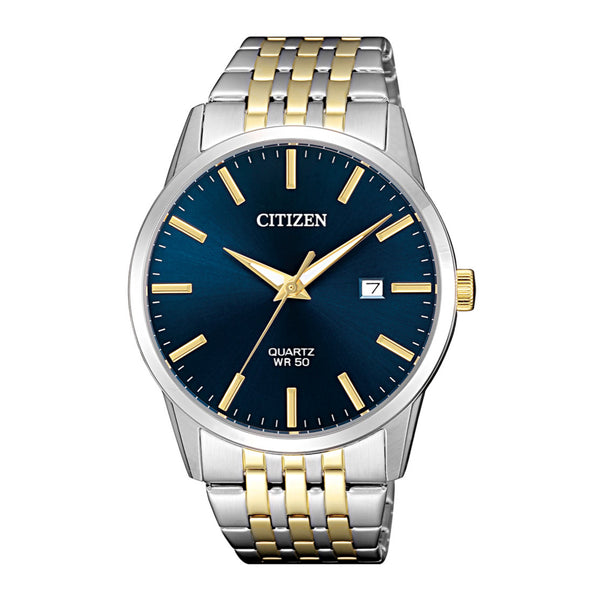 Citizen Men's Analog Quartz Blue Dial Stainless Steel Watch BI5006-81L