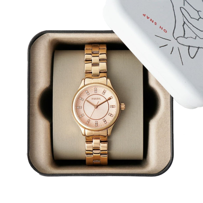 Fossil Women Modern Sophisticate Three-Hand Rose Gold-Tone Stainless Steel Watch BQ1571