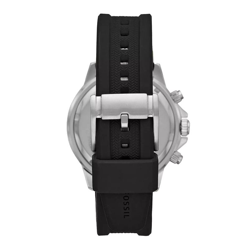 Fossil Men's Bannon Multifunction Black Silicone Watch BQ2494