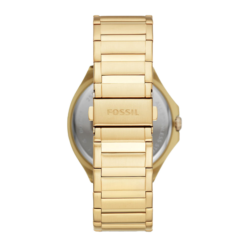 Fossil Men Evanston Multifunction Gold-Tone Stainless Steel Watch BQ2611