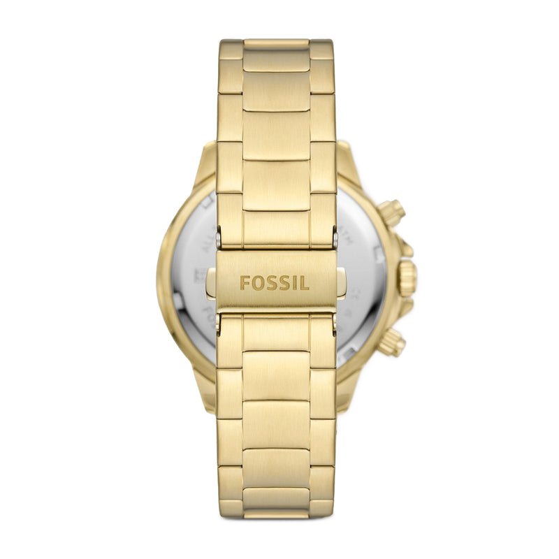 Fossil Men Bannon Multifunction Gold-Tone Stainless Steel Watch BQ2755