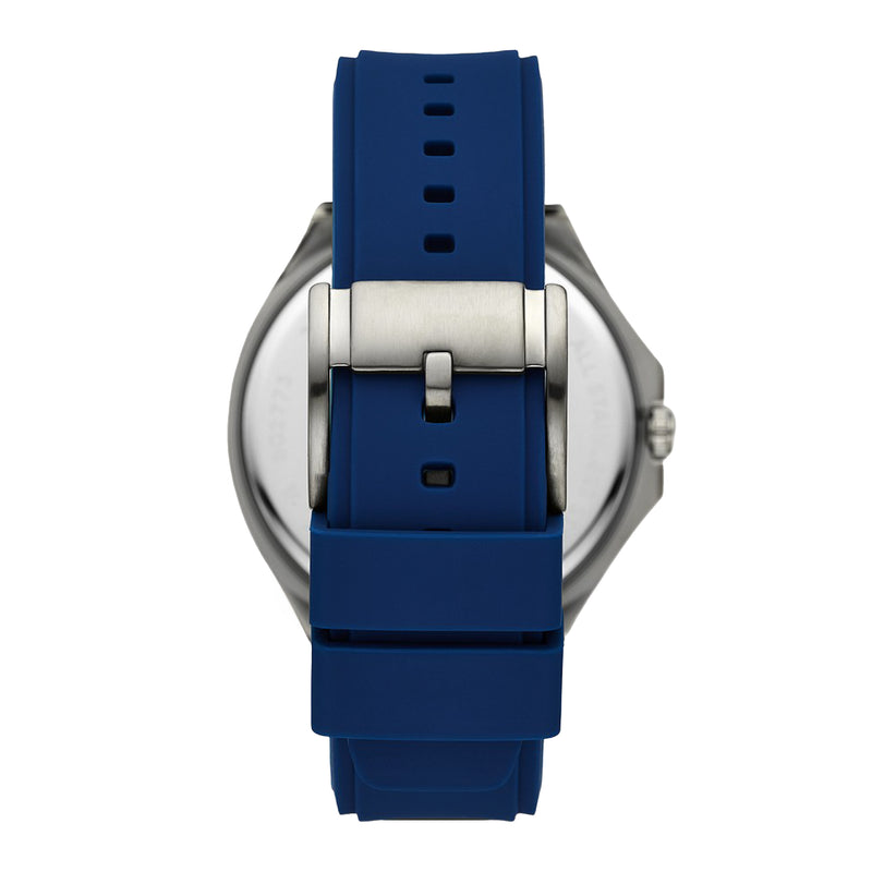 Fossil Women's Evanston Multifunction Blue Silicone Watch BQ2773
