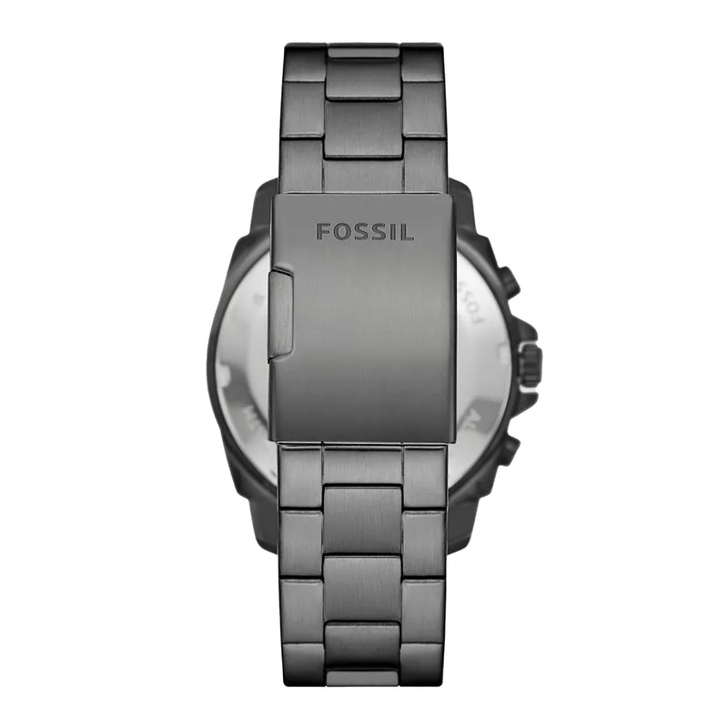 Fossil Men Privateer Chronograph Smoke Stainless Steel Watch BQ2817