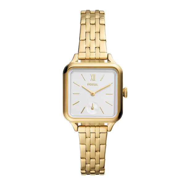 Fossil Women's Colleen Three-Hand Gold-Tone Stainless Steel Watch BQ3832