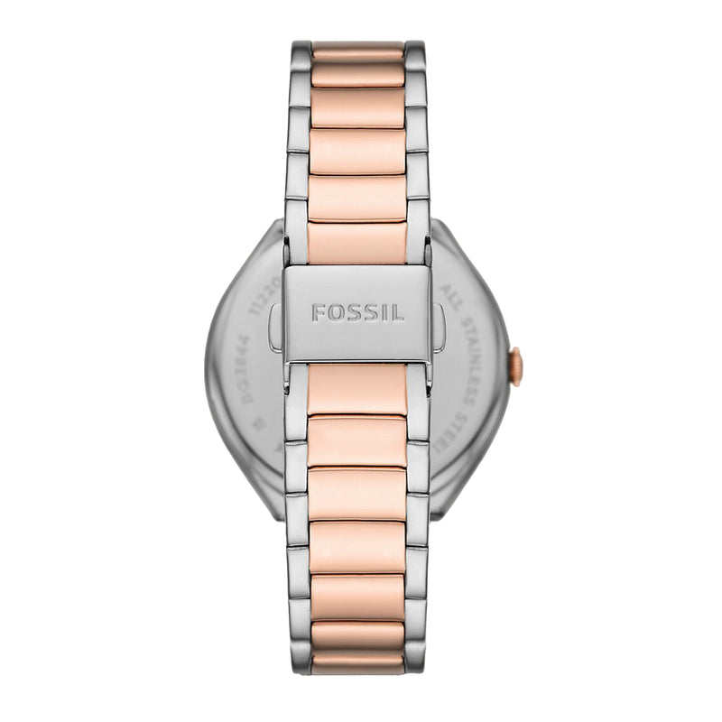 Fossil Women's Ashtyn Three-Hand Date Two-Tone Stainless Steel Watch BQ3844