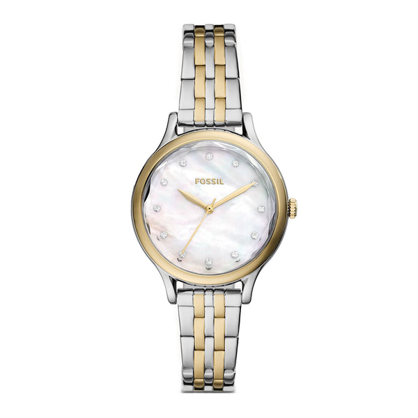 Fossil Women Laney Three-Hand Two-Tone Stainless Steel Watch BQ3864