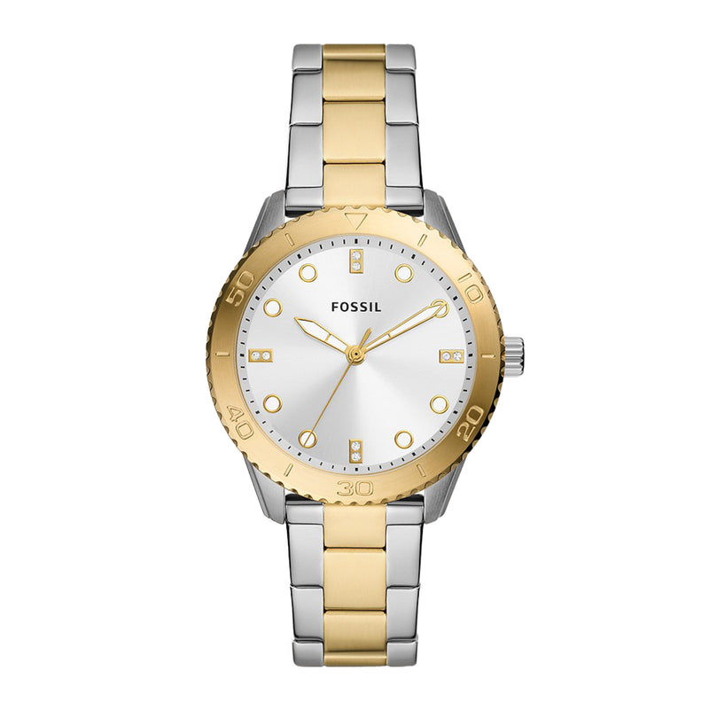 Fossil Women Dayle Three-Hand Two-Tone Stainless Steel Watch BQ3888