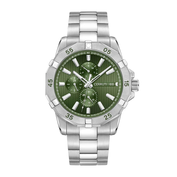 Cerruti 1881 Vallelaghi Men's Silver Stainless Steel Band Watch CIWGK0019401