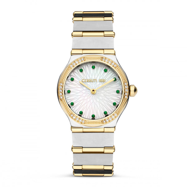 Cerruti 1881 Women's Rose Gold and Silver Quartz Watch CIWLG0008402