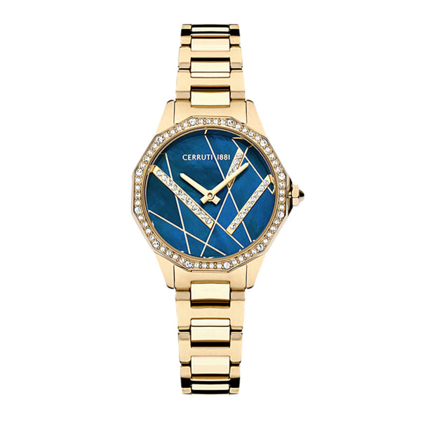 Cerruti 1881 Women's Jesina Analog Gold Stainless Steel Watch CIWLG2225902