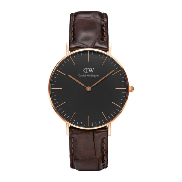 Daniel Wellington Classic York Analog Brown Leather Watch DW00100140