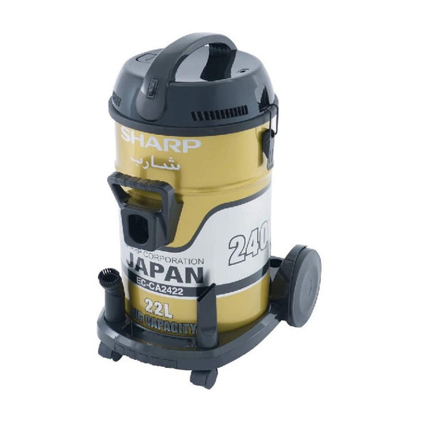 Sharp Drum Vacuum Cleaner, Black/Yellow, EC-CA2422