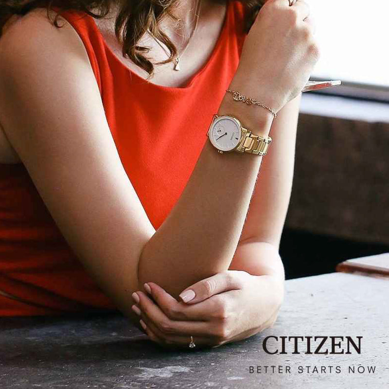 Citizen Women's Quartz Stainless Steel Strap Watch - EQ9063-55A