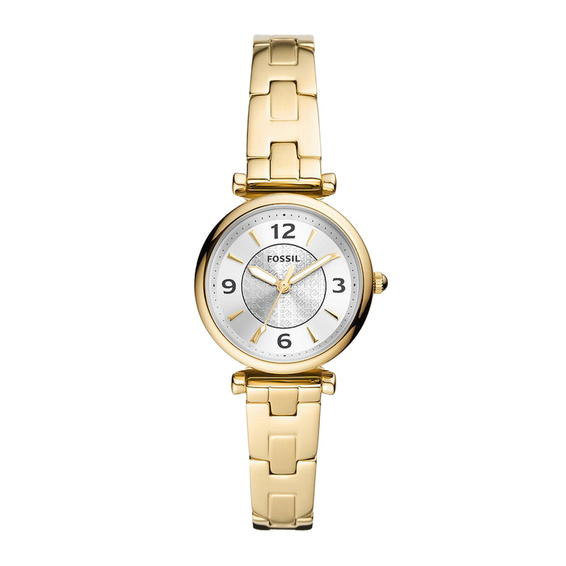 FOSSIL ES5203 Carlie Three-Hand Gold-Tone Stainless Steel Watch