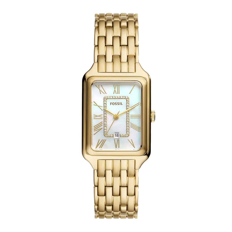 Fossil Women's Raquel Three-Hand Date Gold-Tone Stainless Steel Watch ES5304