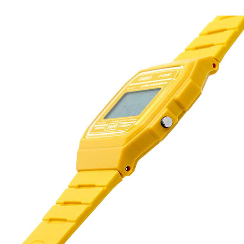 Custom Casio F91 yellow Rainbow rare Color Modified Yellow Vintage Casio  Watch Rainbow Screen Mod Custom Casio Watch 