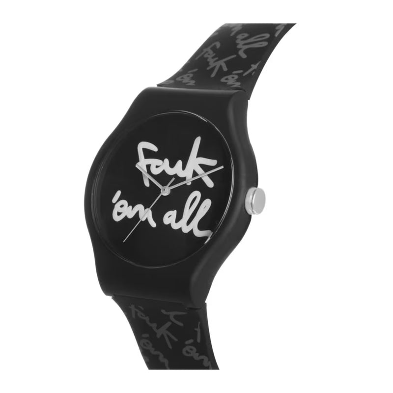 French Connection Analog Black Silicone Women Watch FC172B