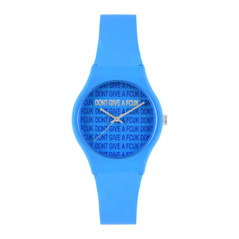 French Connection Blue Embellished Dial & Blue Straps Analogue Watch FC173U