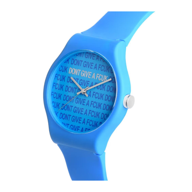 French Connection Blue Embellished Dial & Blue Straps Analogue Watch FC173U